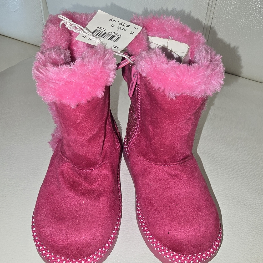 ~NWT Minnie Mouse Toddler Winter Boots Sz 6 No Box~